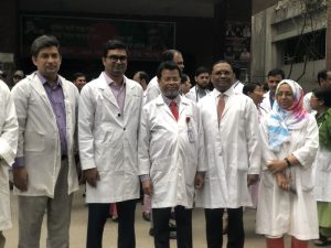 Professor AKM Manzurul Alam with other doctors