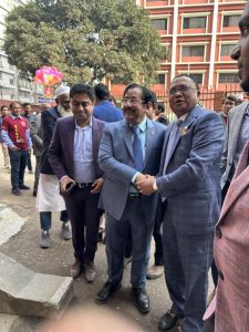 Professor AKM Manzurul Alam meeting an honorable Person Vice Chancellor