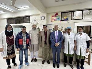 Professor AKM Manzurul Alam with assistants